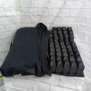 ROHO 1R1111C High Profile Wheelchair Seat Cushion 20x20x4.25 with Cover Black